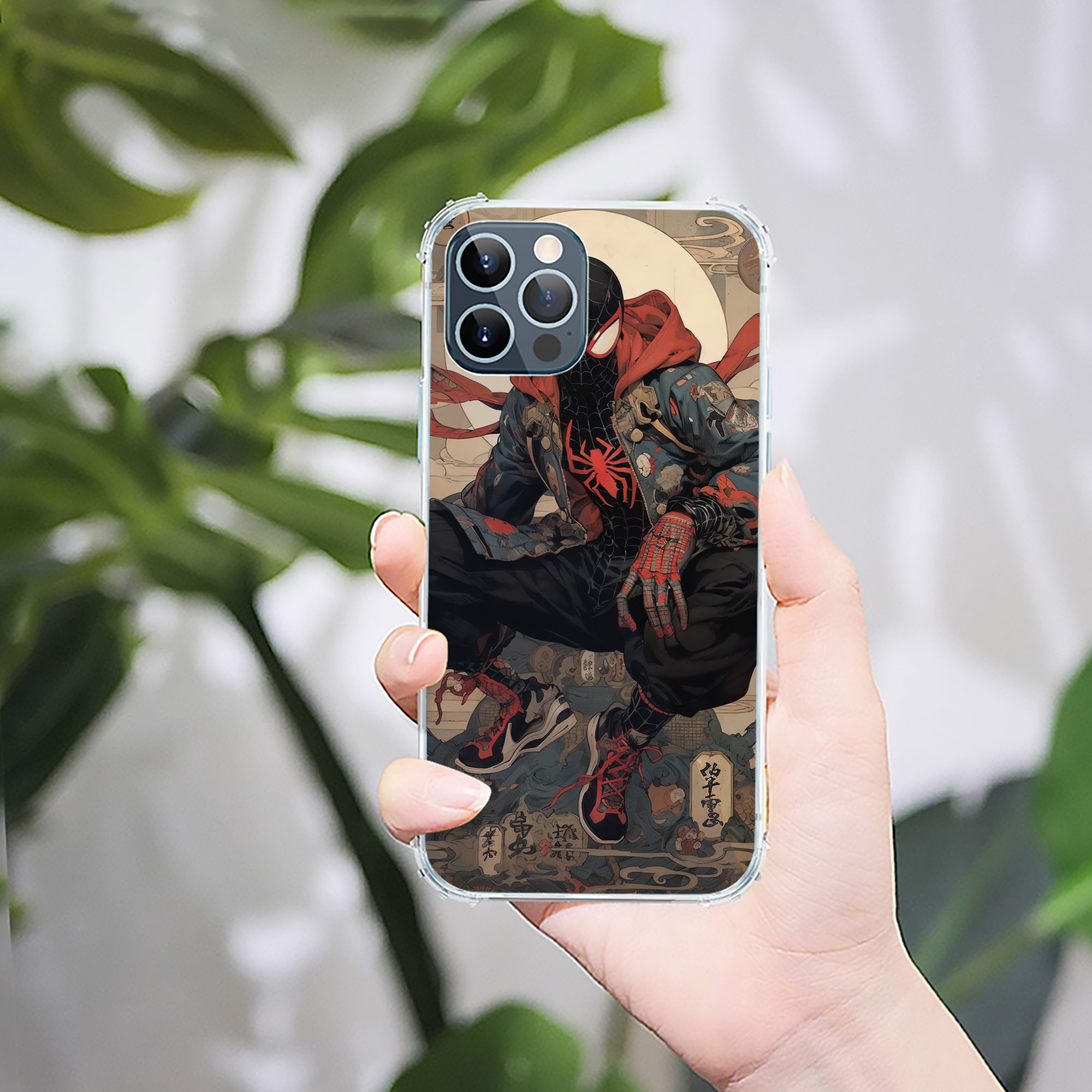 （画像用） Spider Man スパイダーマン 【iPhone 12シリーズ対応】透明スマホケース（クリアソフトケース）